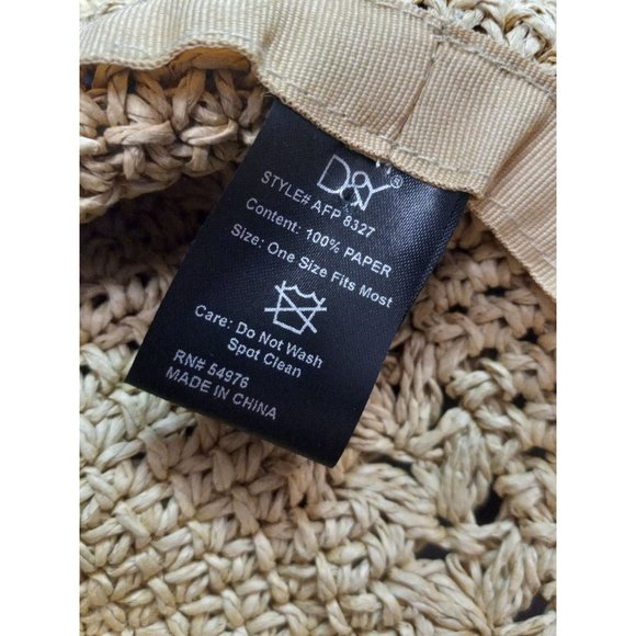 D&Y One Size Wide Brim Sun Travel Packable Vacation Beach Pool Hat - Picture 5 of 5